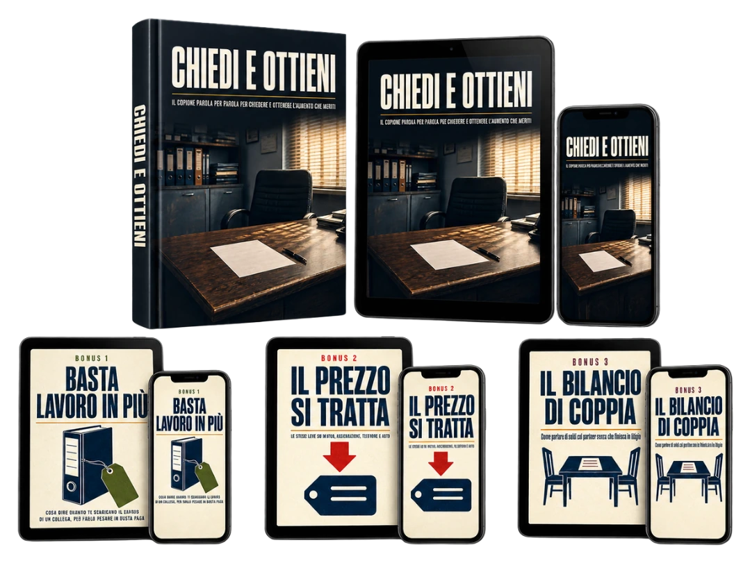 Il pacchetto completo: la guida "Chiedi e Ottieni" e i 3 bonus